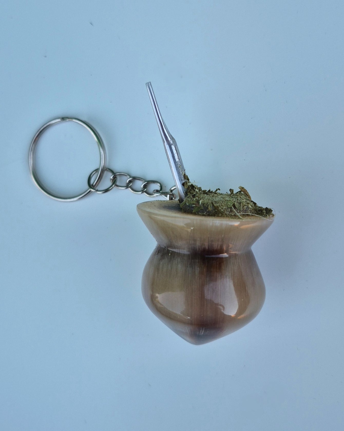 Llavero de Mate Artesanal en Guampa