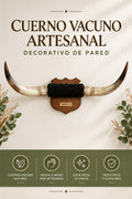 Cuerno Vacuno Decorativo de Pared