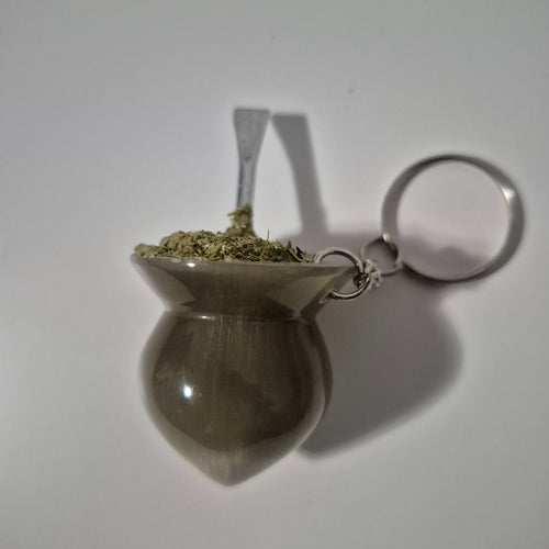 Llavero de Mate Artesanal en Guampa