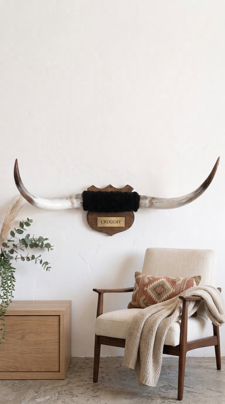 Cuerno Vacuno Decorativo de Pared