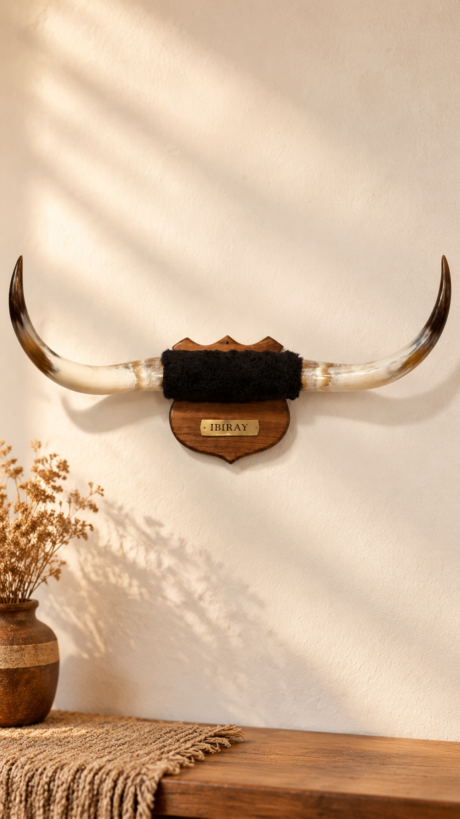 Cuerno Vacuno Decorativo de Pared