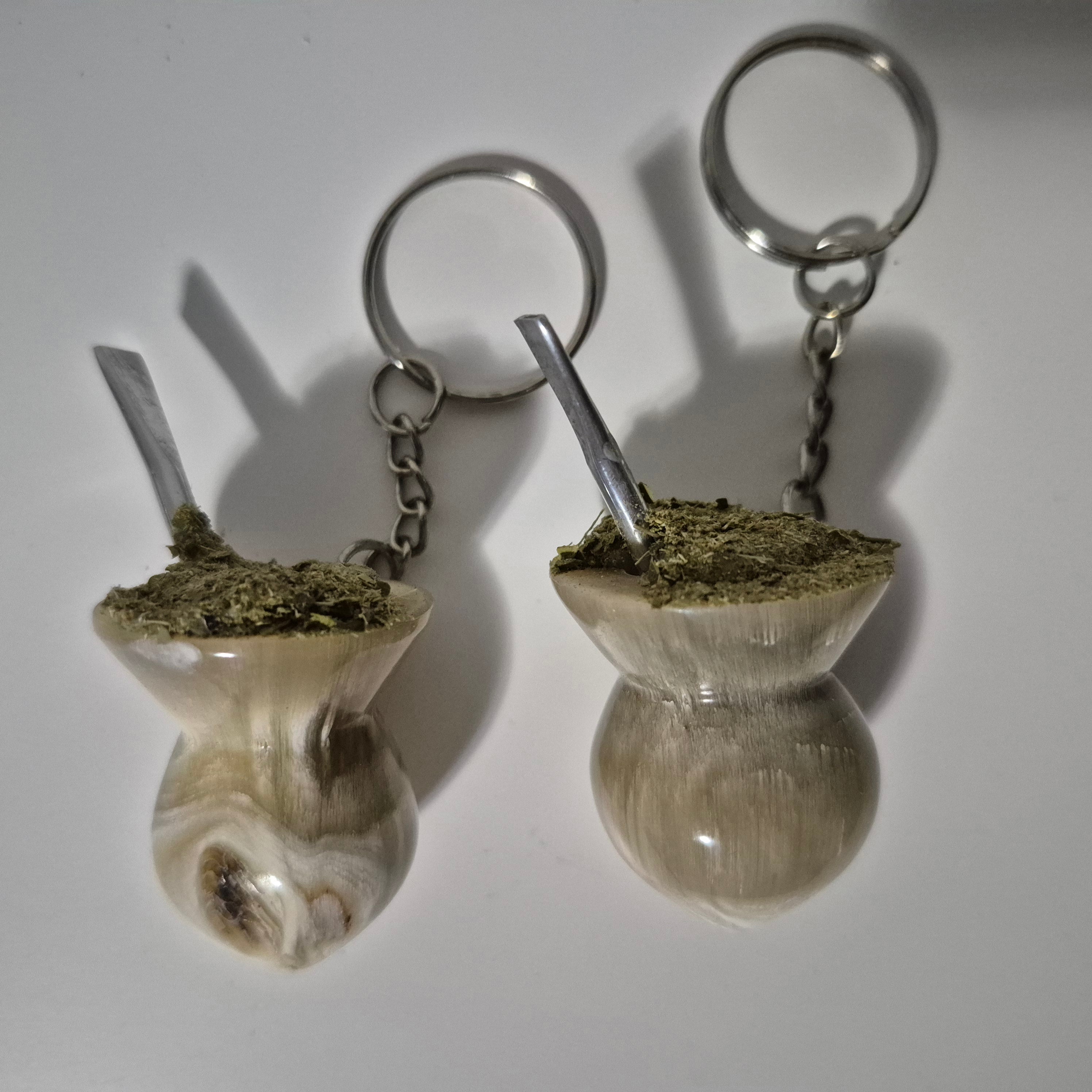 Llavero de Mate Artesanal en Guampa