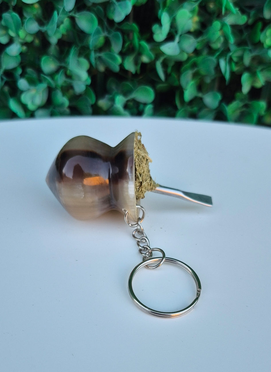 Llavero de Mate Artesanal en Guampa