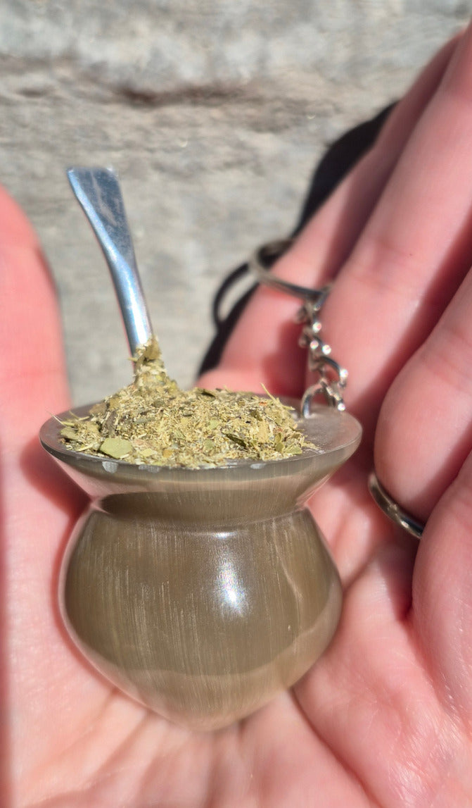 Llavero de Mate Artesanal en Guampa